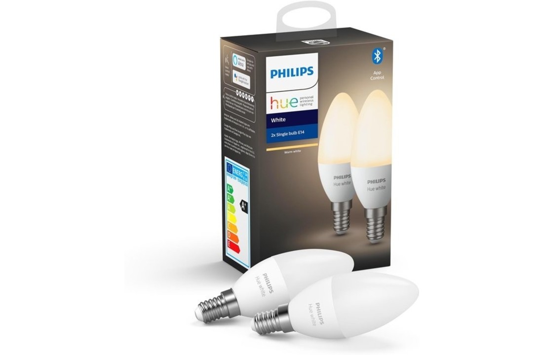 Philips Hue White Kaars E14 Duo Pack (Bluetooth)
