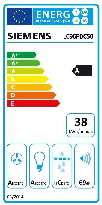 Siemens LC96PBC50 - Wandschouw afzuigkap