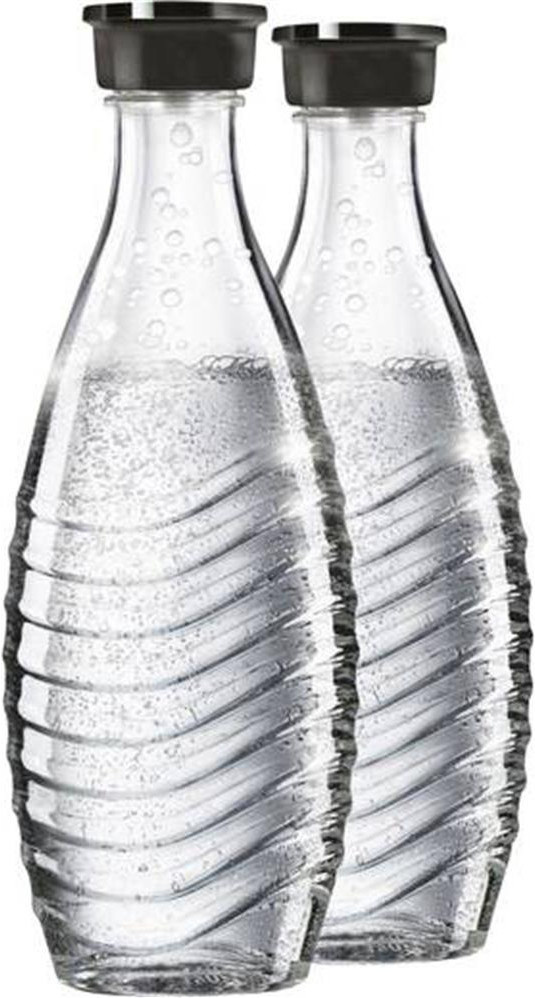 SodaStream Crystal Megapack Black + 2 karaffen en 60L CO2 cilinder