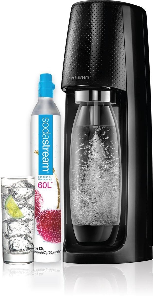 Sodastream Spirit Black toestel incl. 60L CO2 cilinder