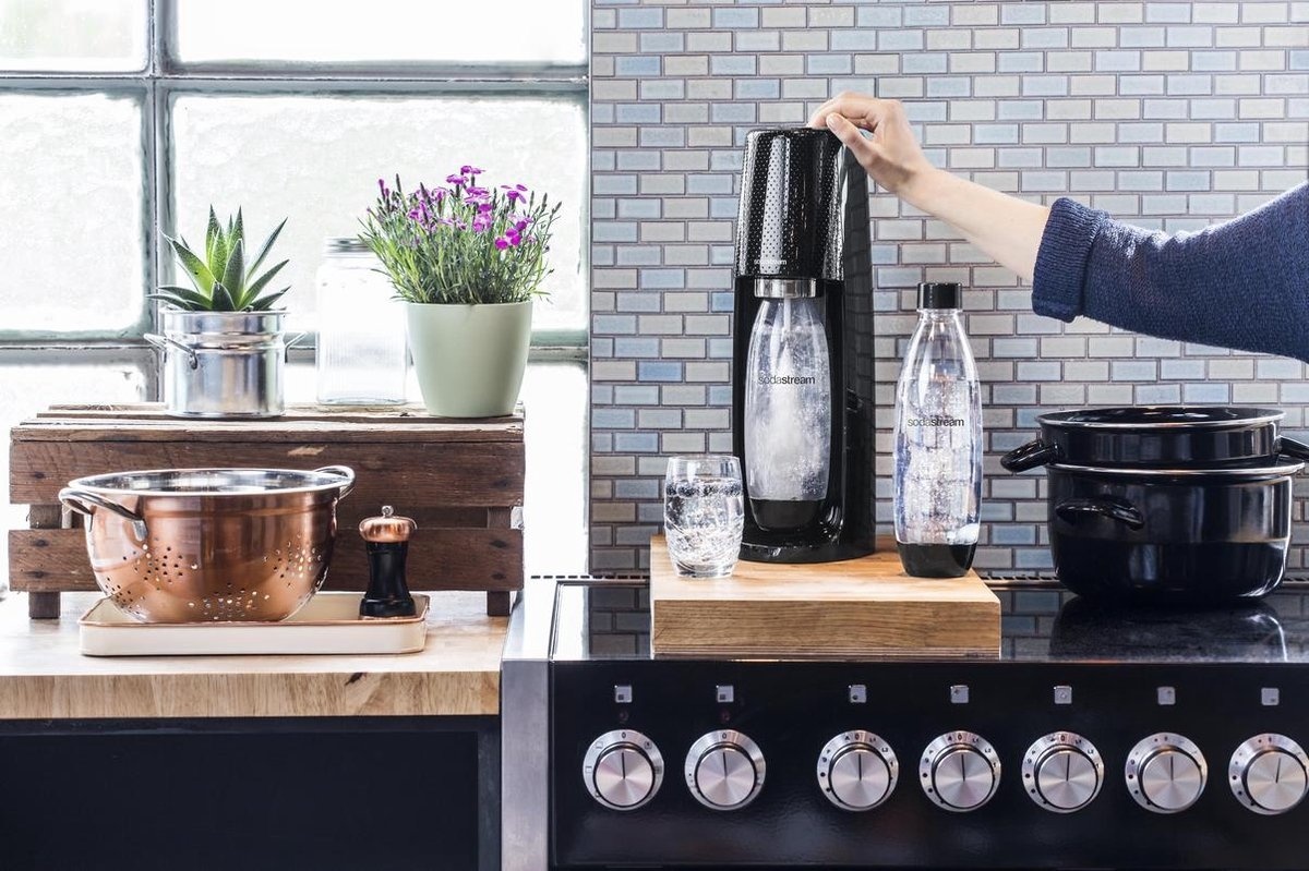Sodastream Spirit Black toestel incl. 60L CO2 cilinder