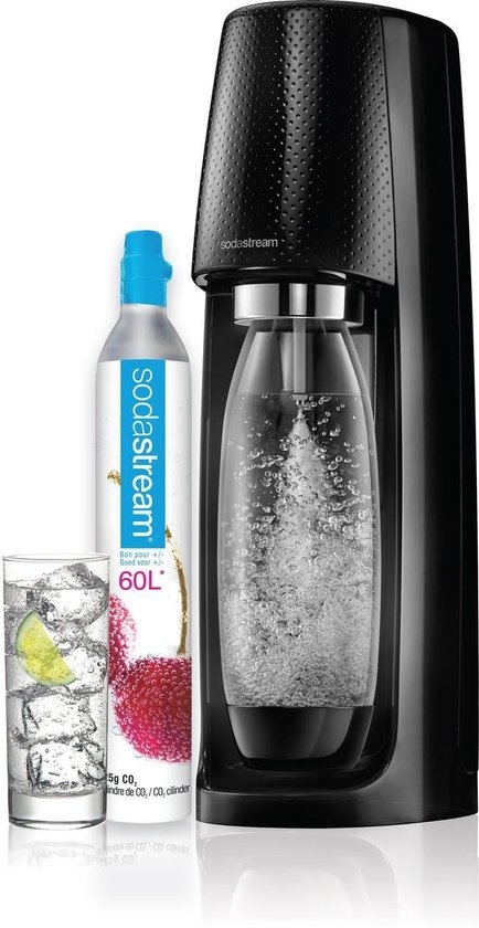 Sodastream Spirit Black toestel incl. 60L CO2 cilinder