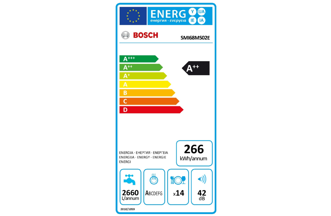Bosch SMI68MS02E Inbouw Vaatwasser Integreerbaar