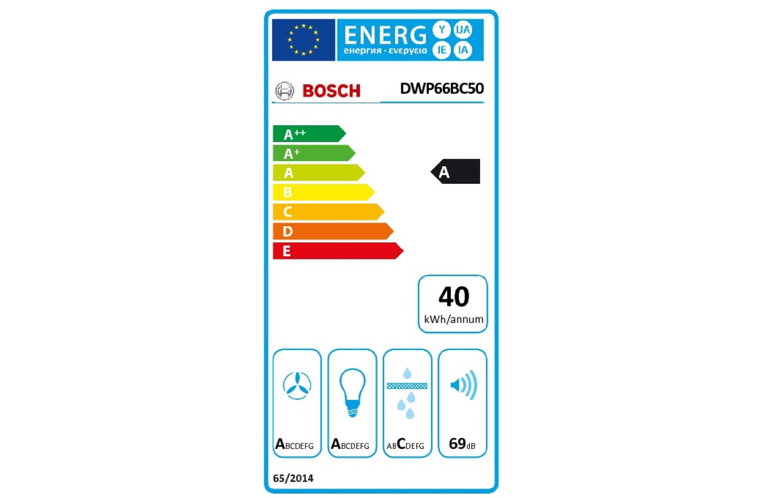 Bosch DWP66BC50 - Wandschouw afzuigkap
