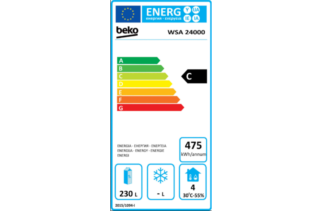 Beko WSA24000 horeca koeler
