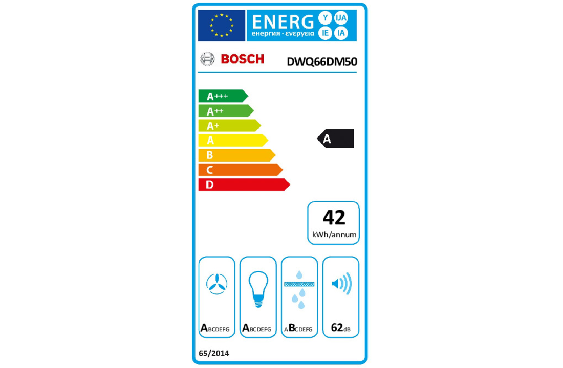 Bosch DWQ66DM50 - Wandschouw afzuigkap