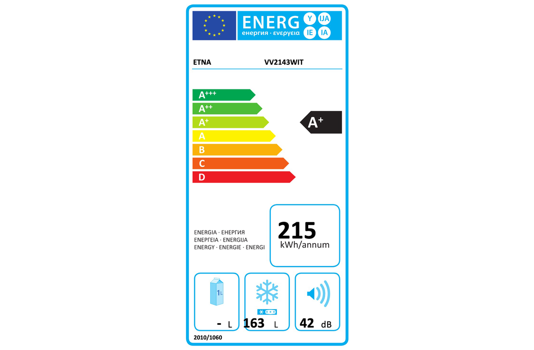 Etna VV2143WIT Vriezer