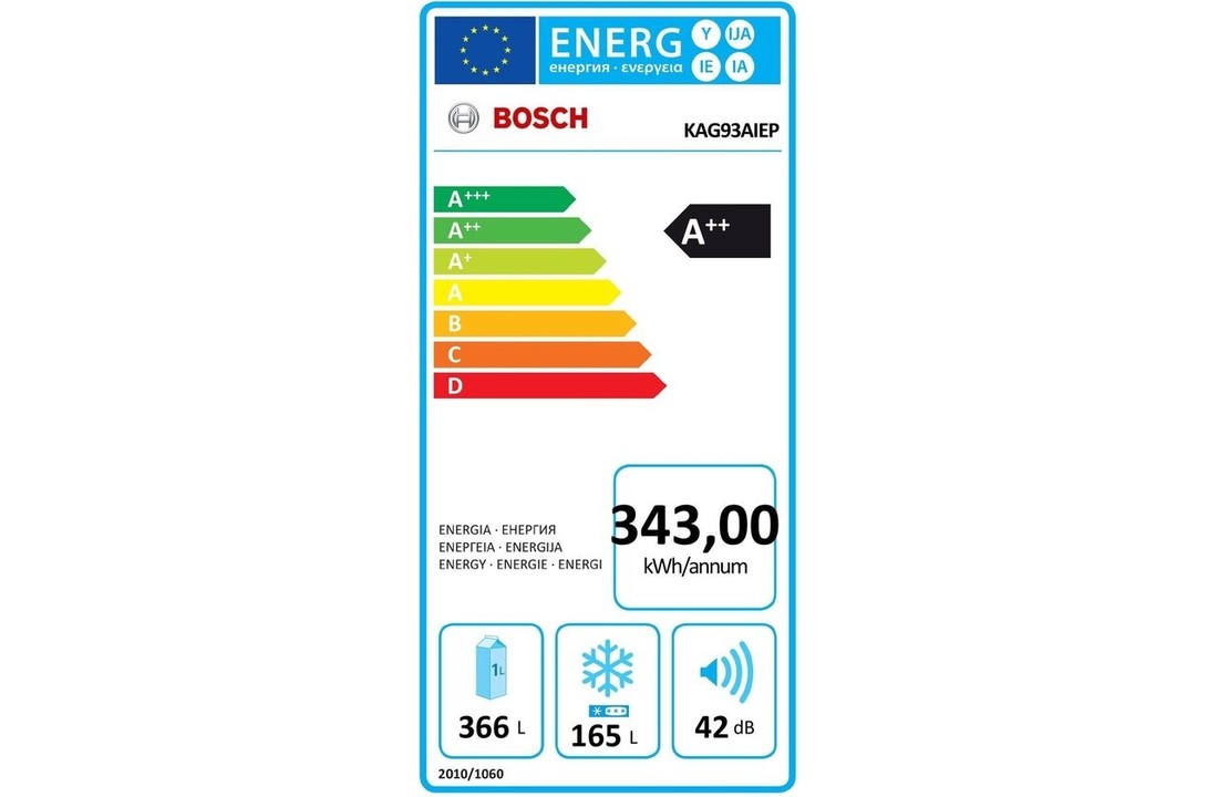 Bosch KAG93AIEP Amerikaanse koelkast