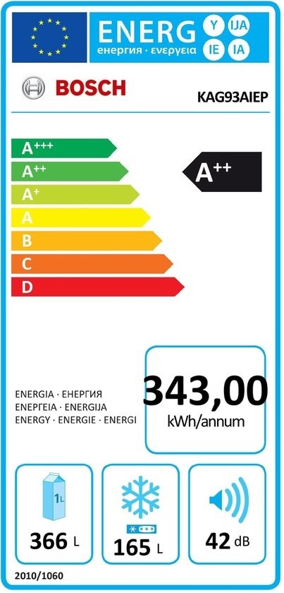 Bosch KAG93AIEP Amerikaanse koelkast