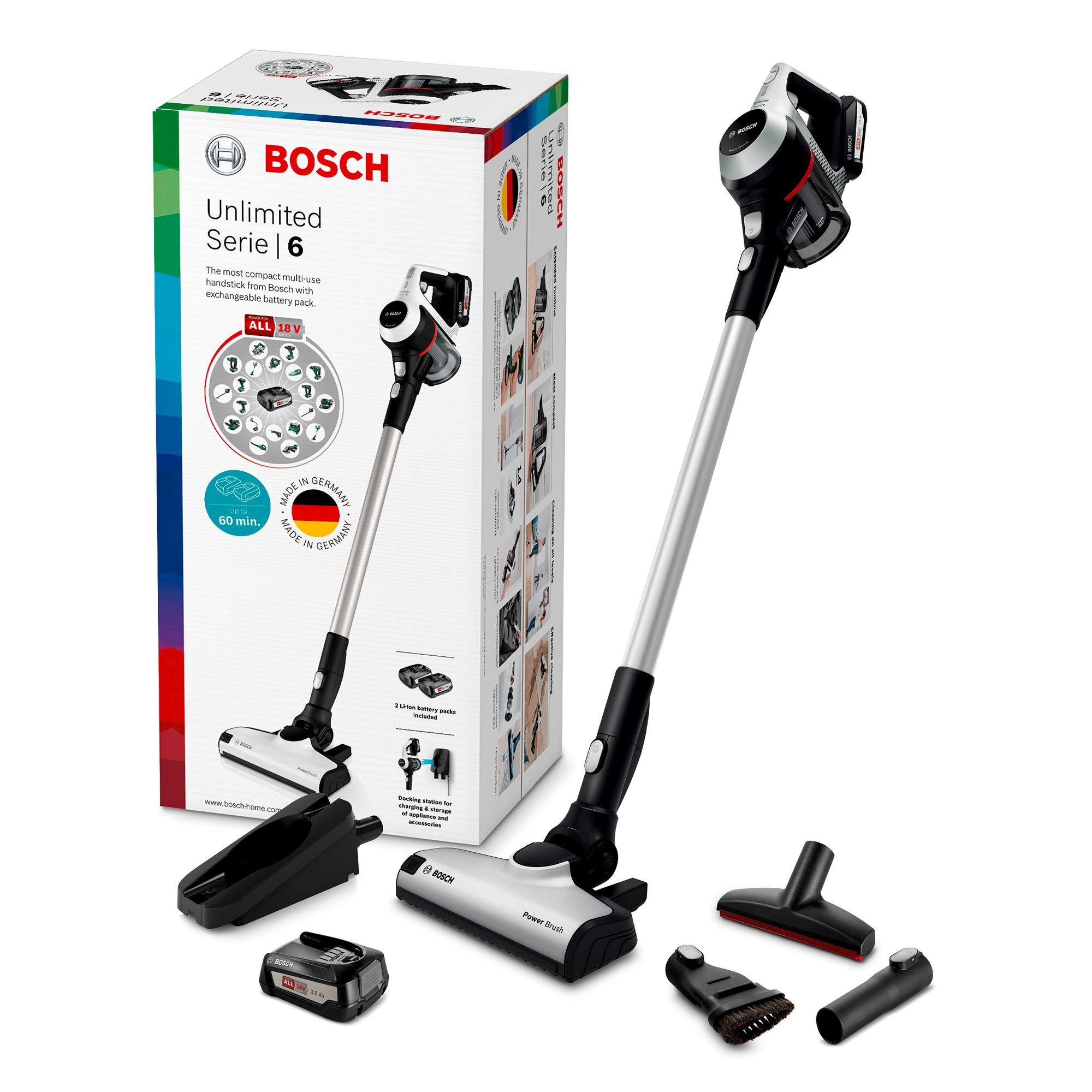 Bosch Unlimited 6 BCS612KA2 Steelstofzuiger