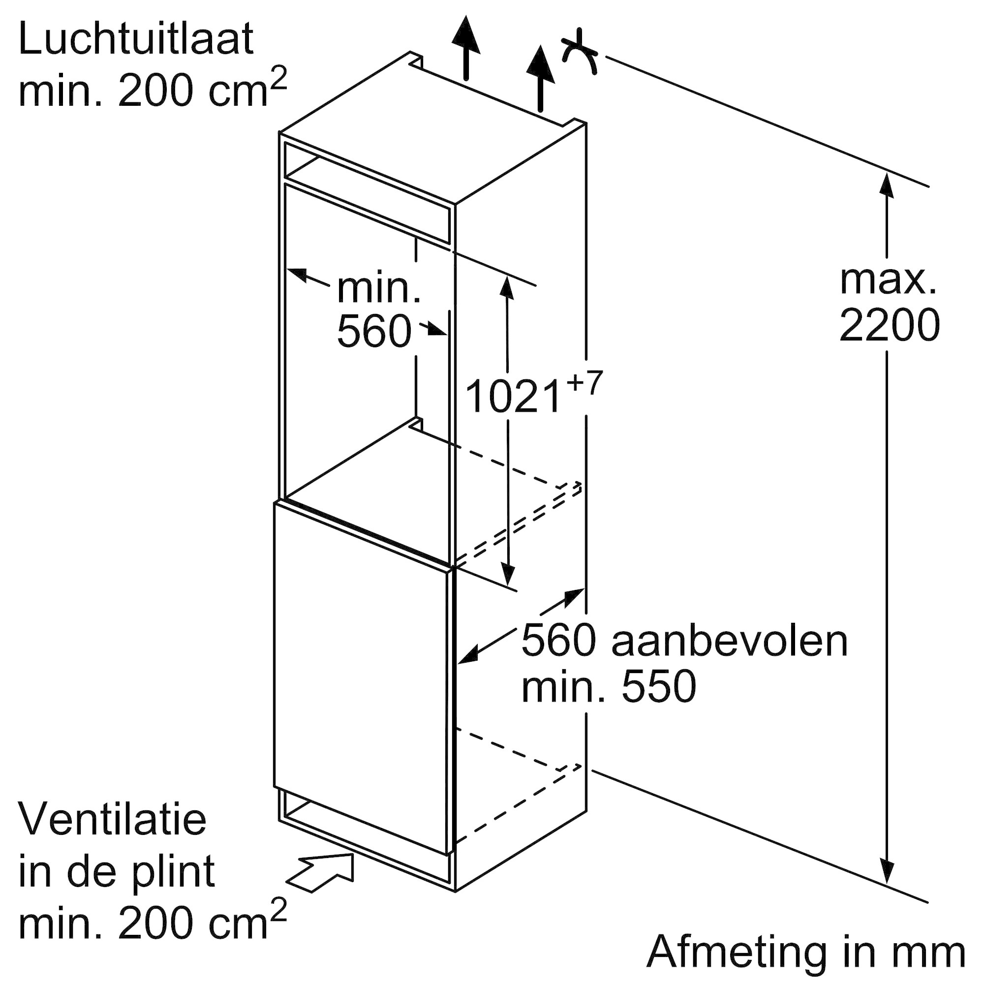 Siemens GI31NACE0 Inbouw vrieskast