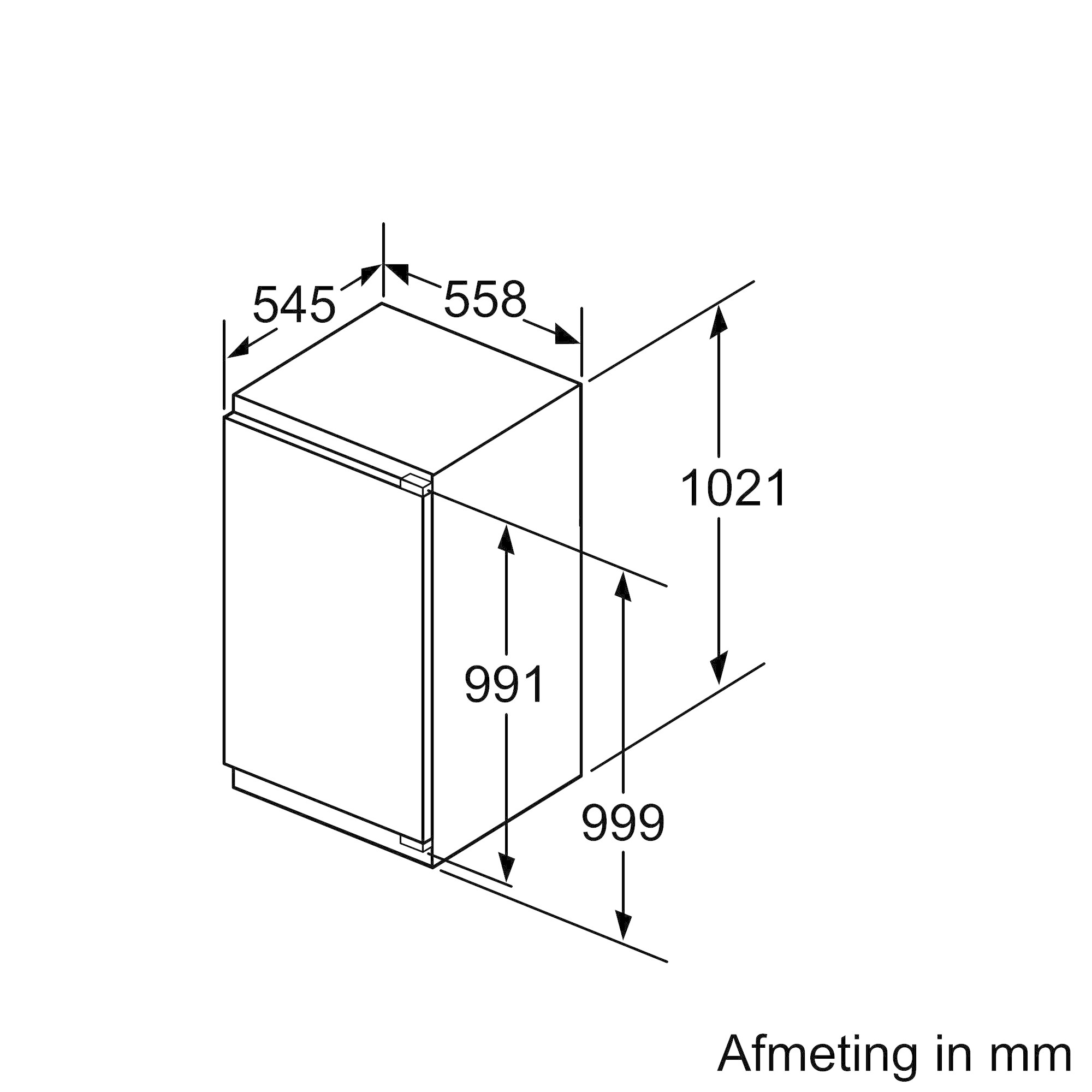 Siemens GI31NACE0 Inbouw vrieskast