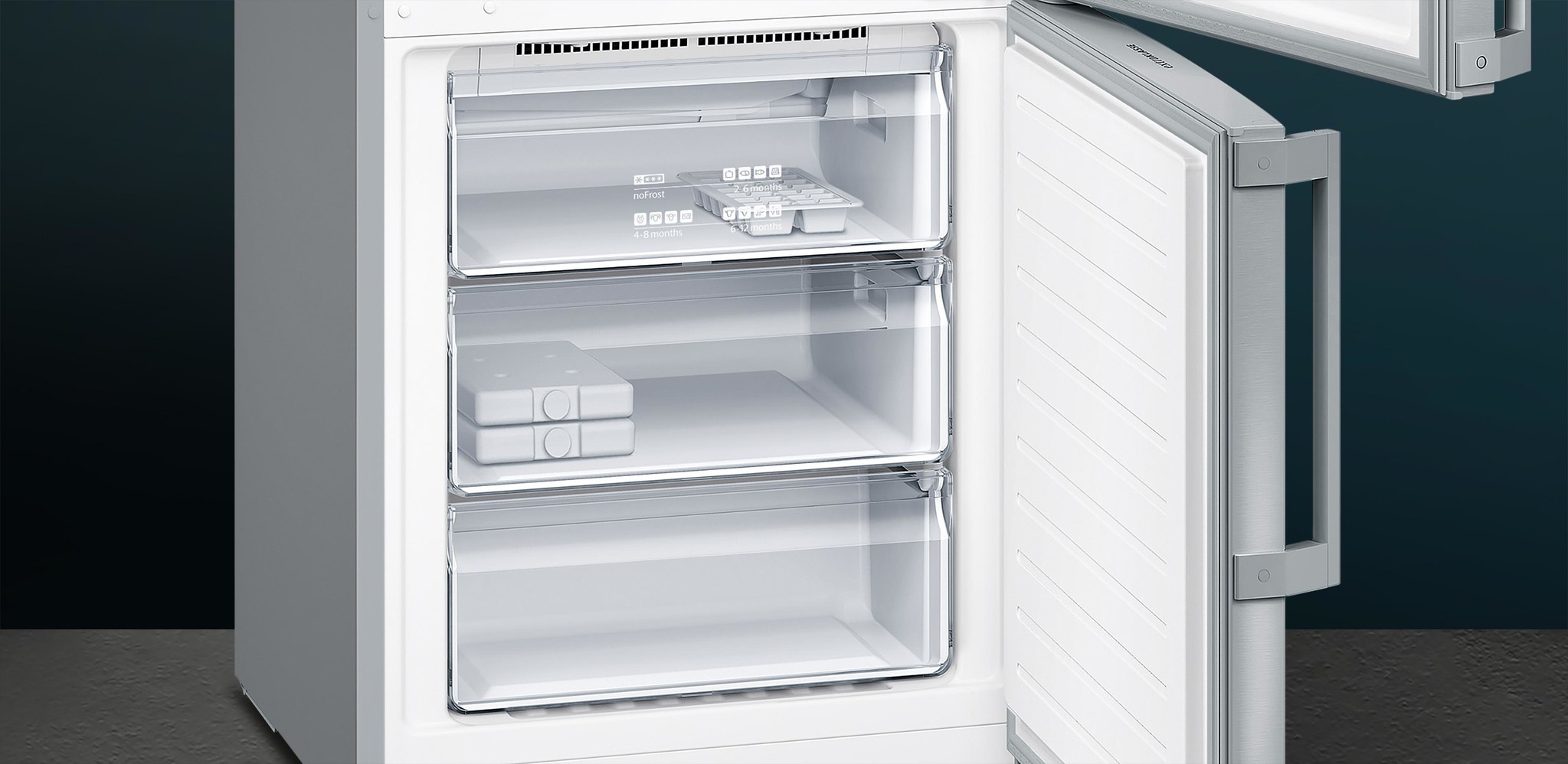 Siemens KG49NEIDP XXL Vrijstaande Koel- vriescombinatie