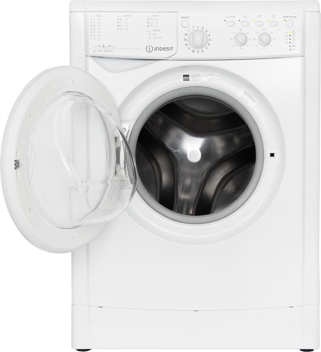 Indesit EWC51451WEUN Wasmachine