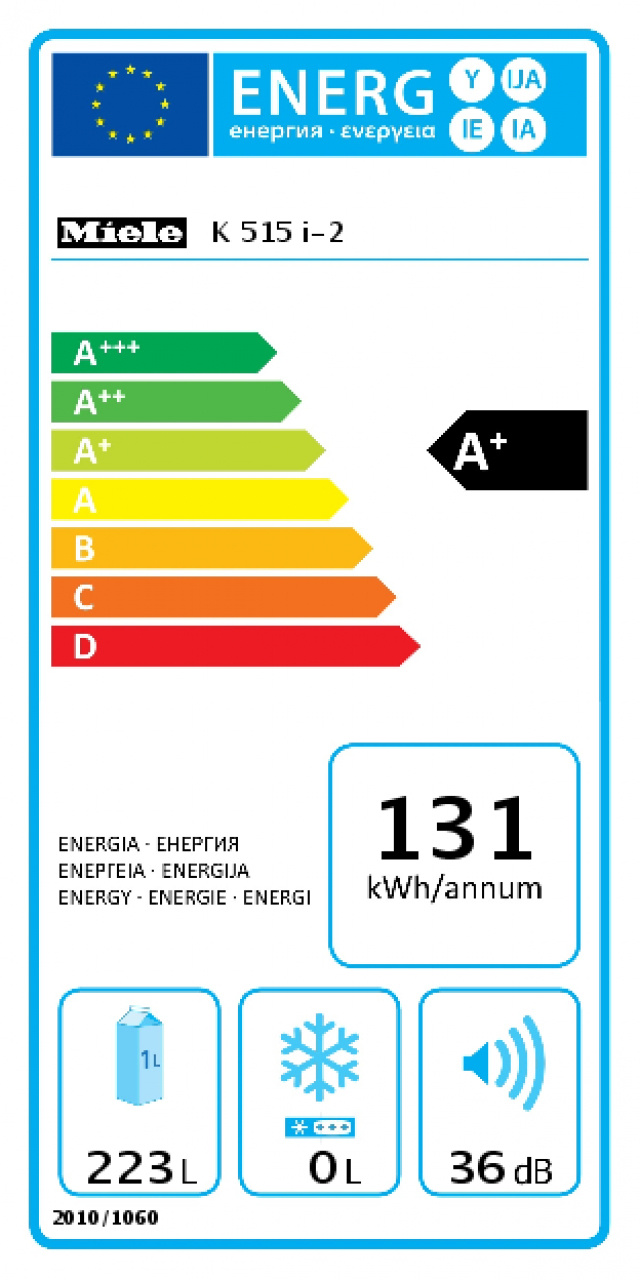 Miele K515 i-2 Inbouw koelkast 122 cm zonder vriesvak