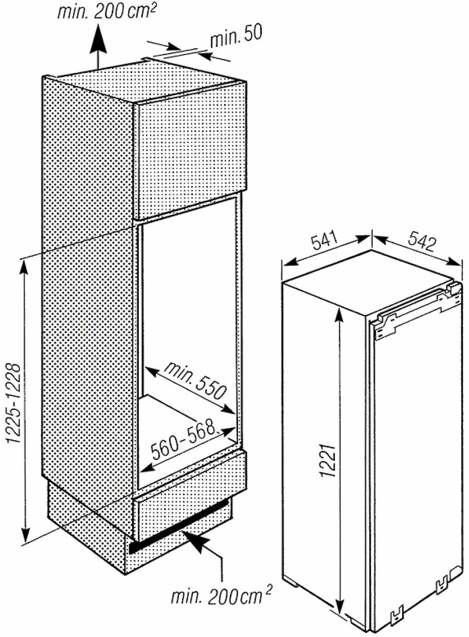 Miele K515 i-2 Inbouw koelkast 122 cm zonder vriesvak