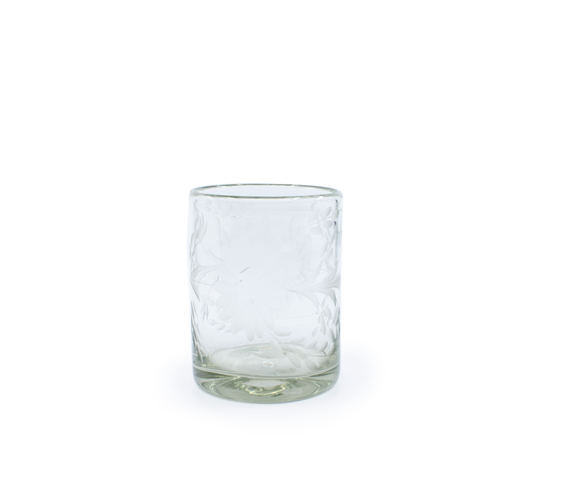 Tumbler Glass Flores - Clear Crystal