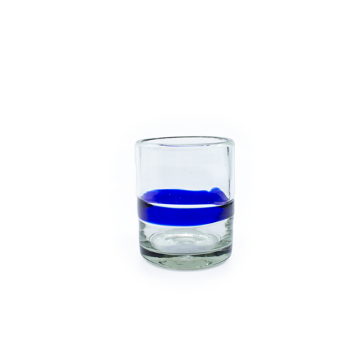 Tumbler Glass Cinta Azul 