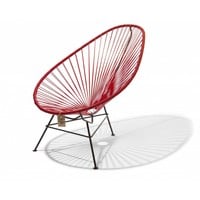 Acapulco Lounge Chair Black/Red