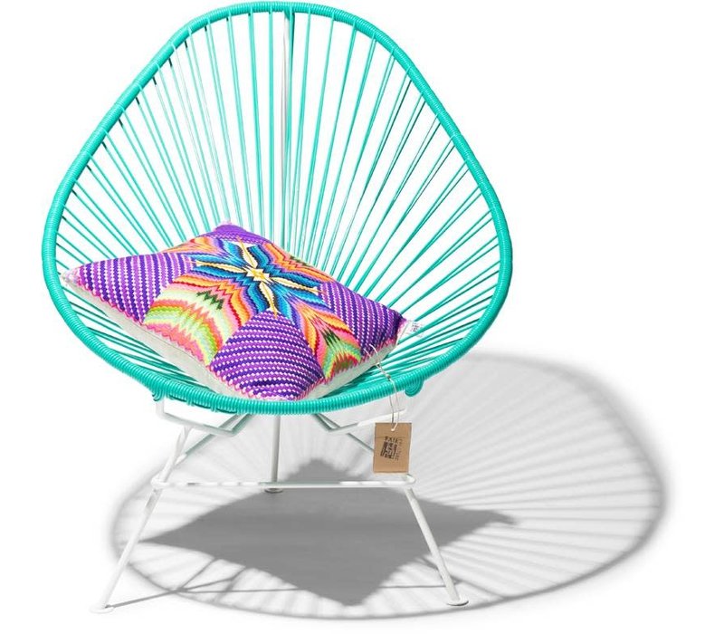Acapulco Lounge Chair White/Turquoise
