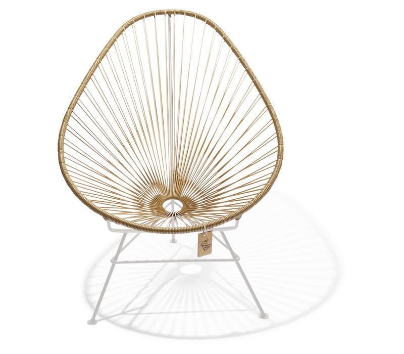 Acapulco Lounge Chair White/Gold