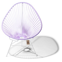 Acapulco Lounge Chair White/Lilac