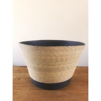 Tall Floor Basket Blue Grey