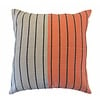 Hula Cushion "Rayas" - Dark Grey / Beige & Orange