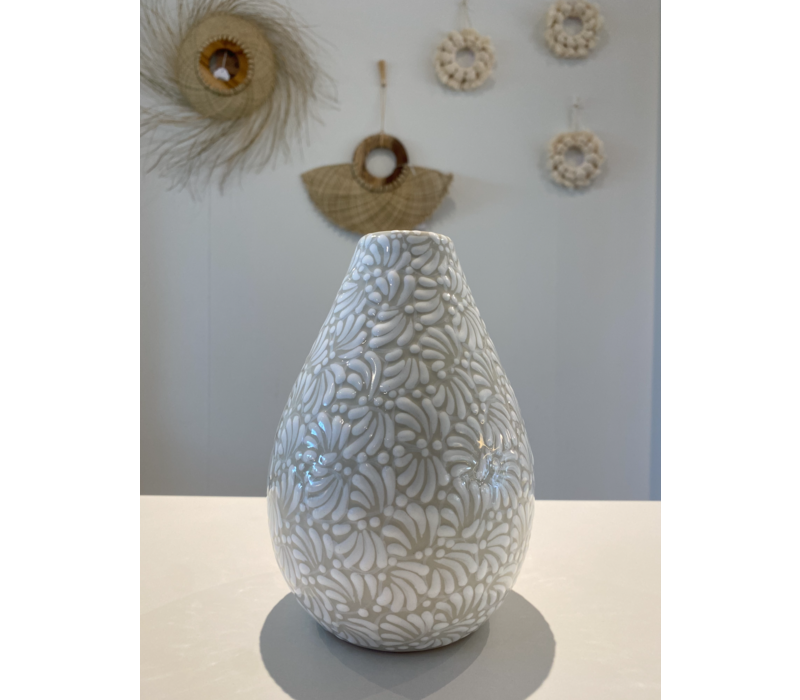 Flower Vase Conica - White