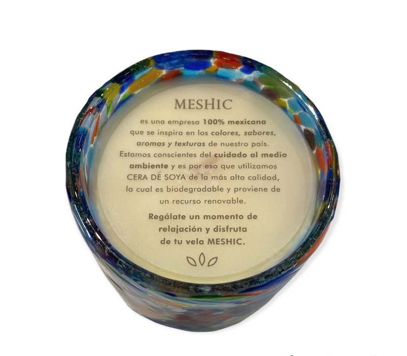 Glass Candle - Pintas Multi Colour - Non-Scented