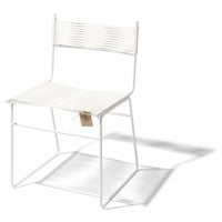 Polanco Dining Chair Sled Base White/White - TOONZAALMODEL