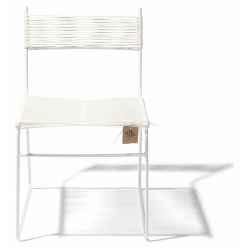 Polanco Dining Chair Sled Base White/White - TOONZAALMODEL 