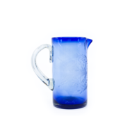 Pitcher "Flores" - Cobalt Blue