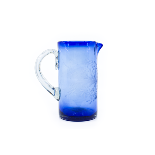 Pitcher "Flores" - Kobaltblauw 