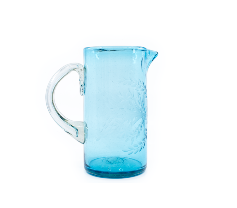 Pitcher "Flores" - Turquoise
