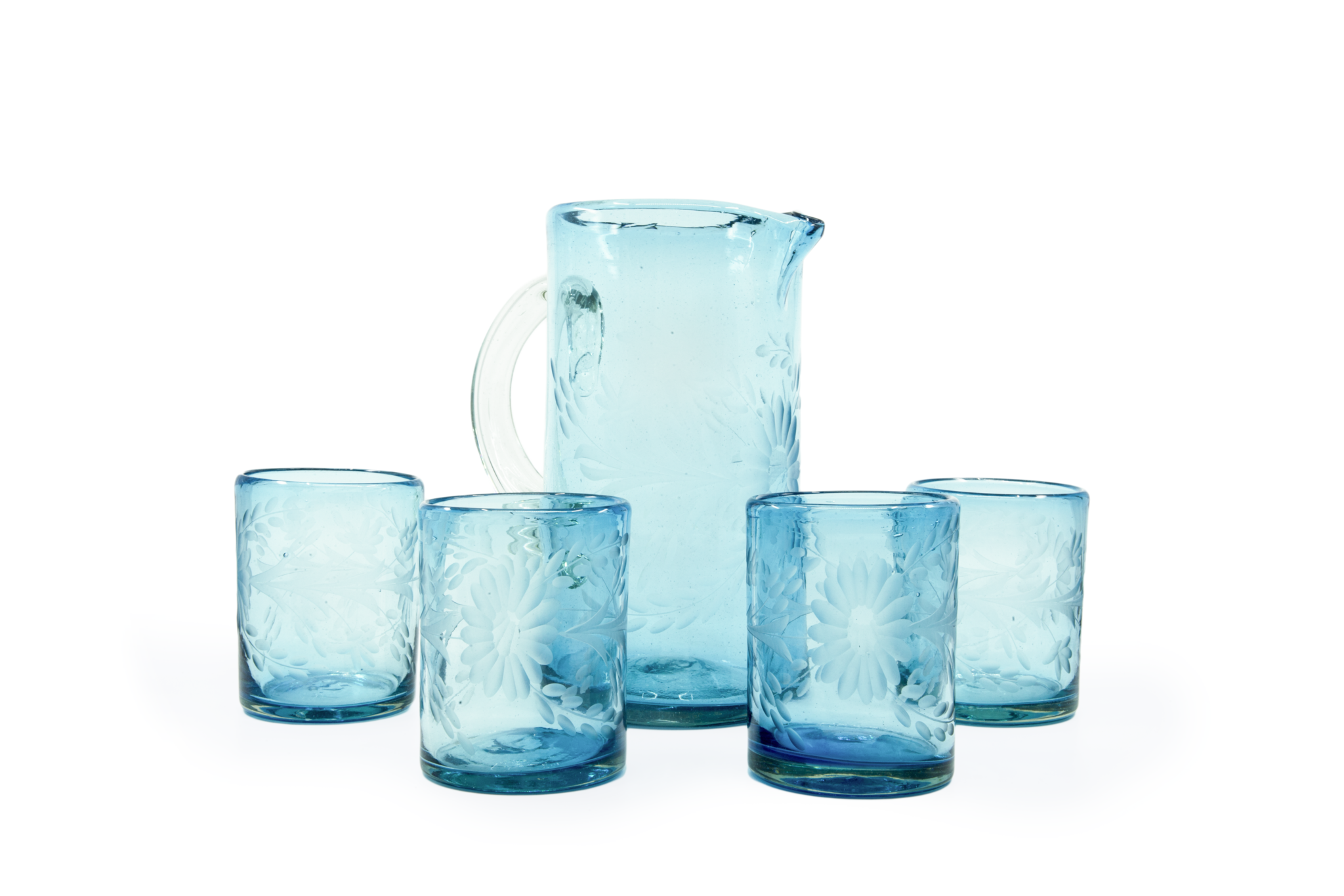 Etched Glass - Turquoise