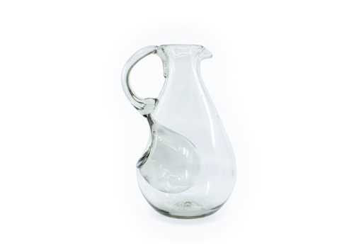 Cobalto Pitcher "Hielo" - Clear Crystal