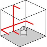 ARMO 2D zelfnivellerende kruislijnlaser