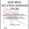 Wild Scottish Venison Sticks