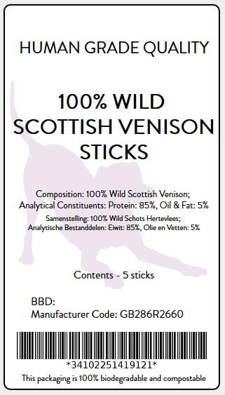 Wild Scottish Venison Sticks