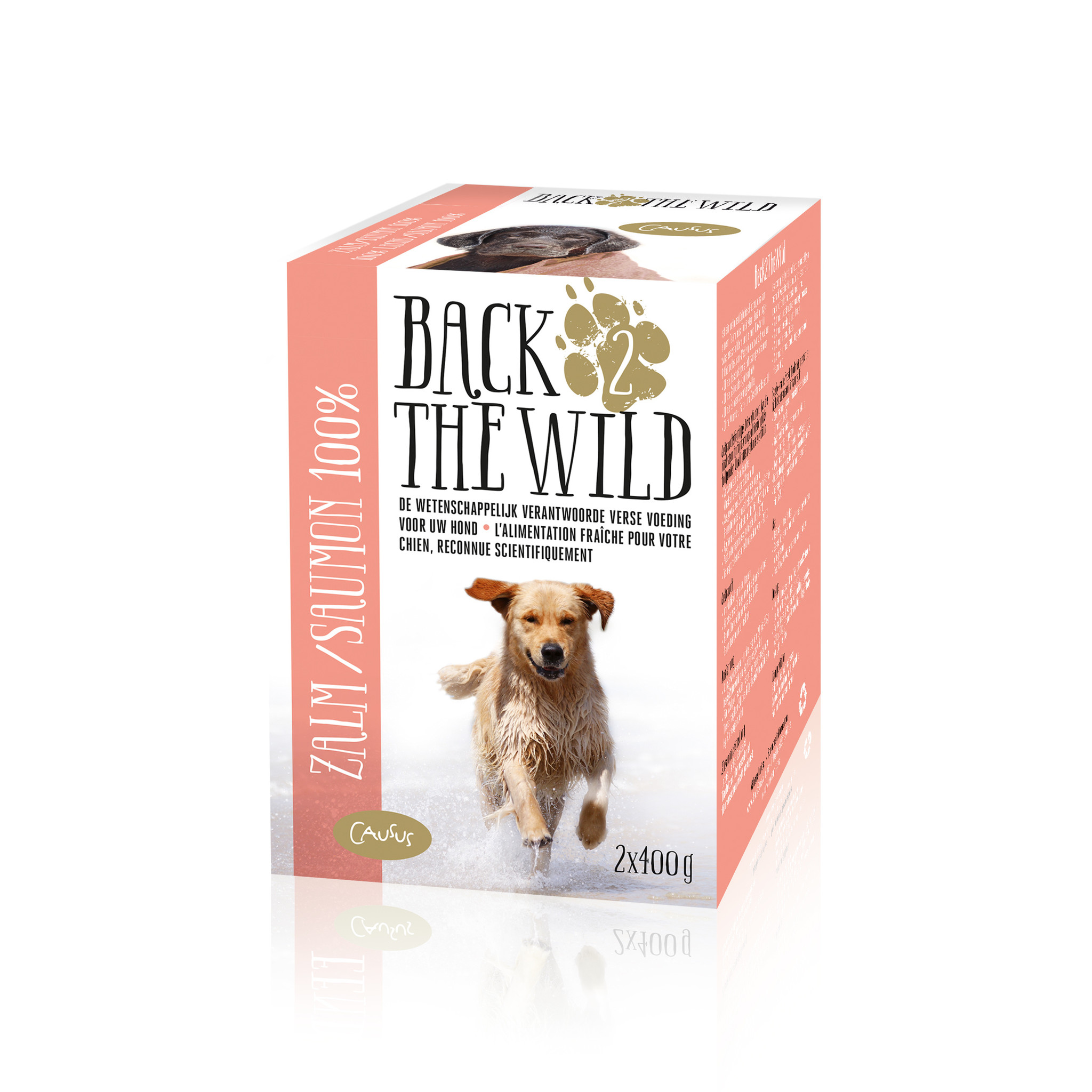 Vruchtbaar element garen Back 2 The Wild Diepvries voeding 800 g. - Foxies dogshop