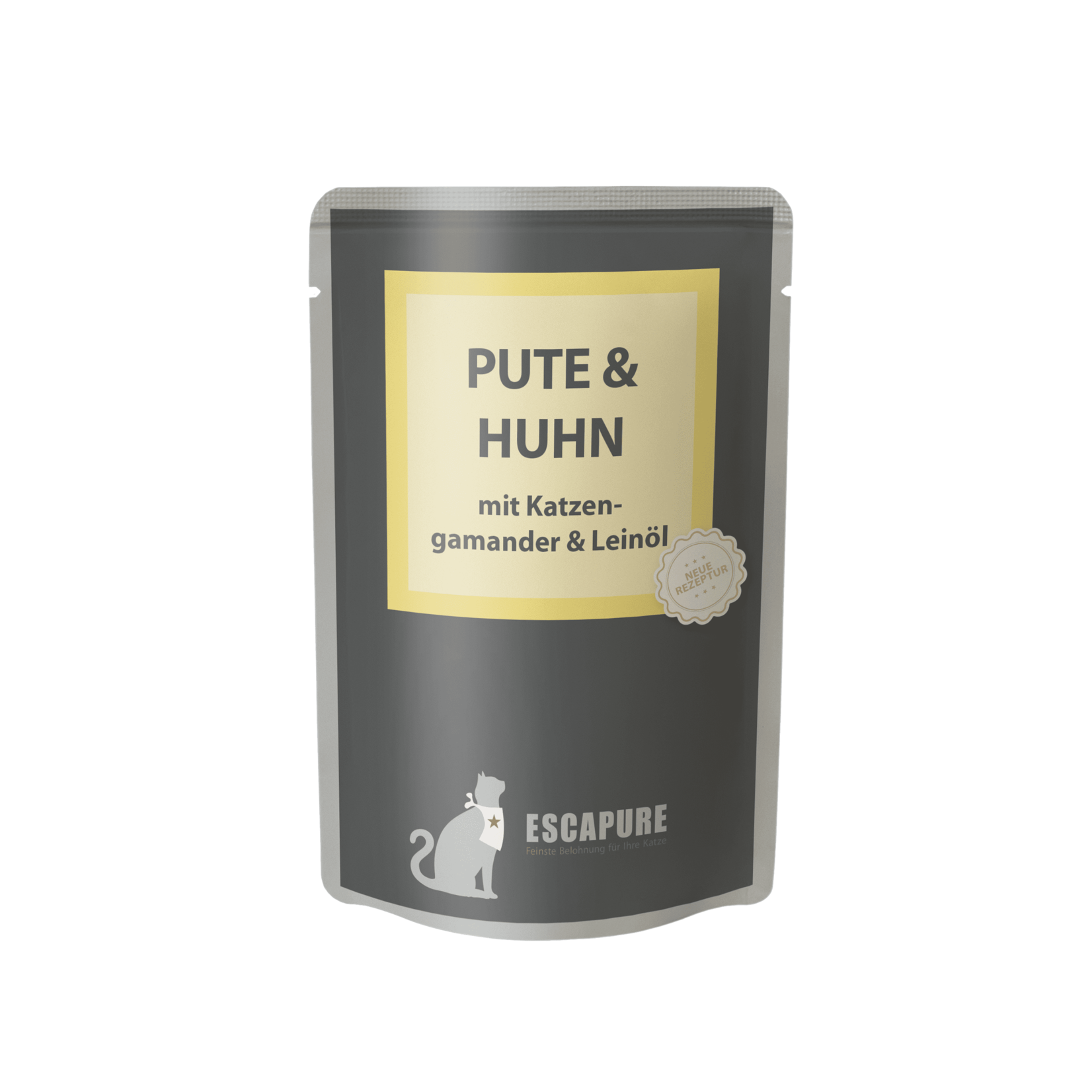 Escapure Escapure Katze Pute & Huhn mit Leinöl, Pouch 100g