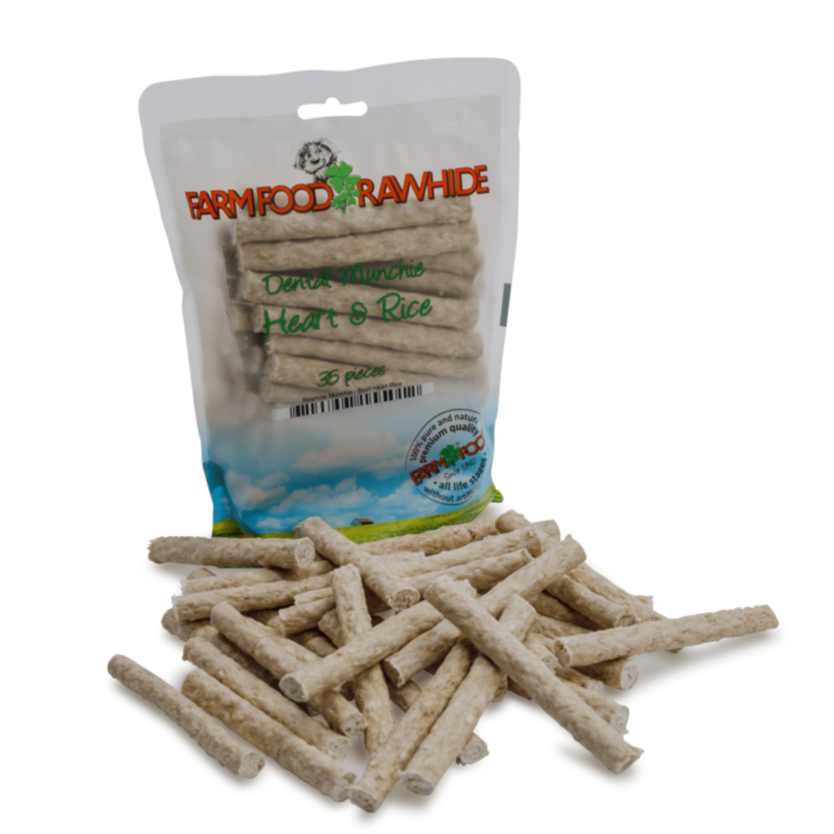 FarmFood Farm Food Dental Munchie Hart 35stuks Pouches