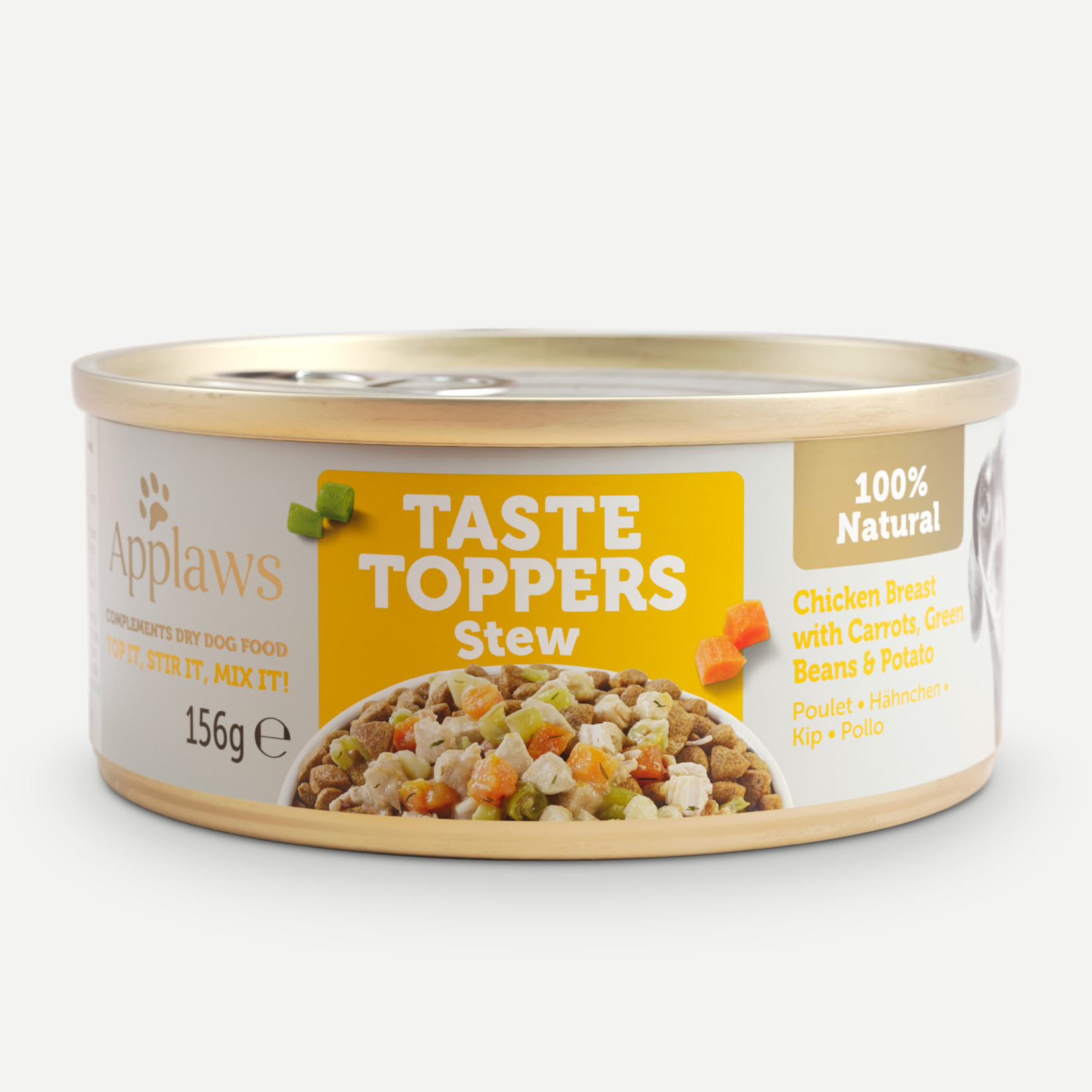 Applaws Applaws dog taste toppers chicken with carrots in stew 156gr