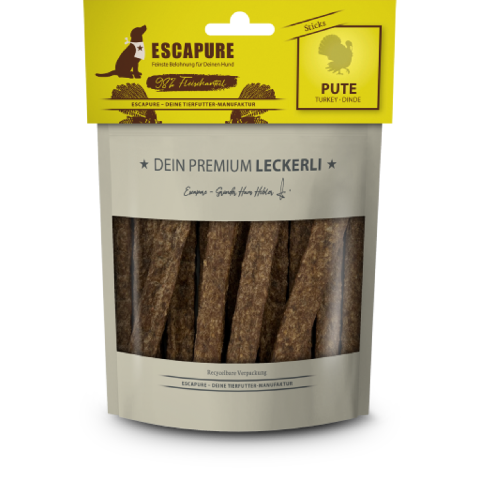 Escapure Escapure Puten Sticks 150g