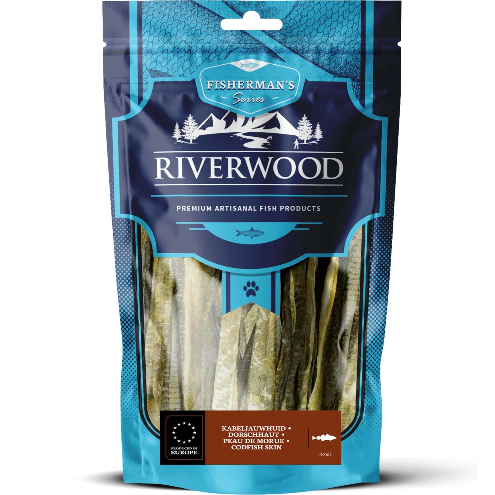 Riverwood Riverwood kabeljauwhuiden 200gr