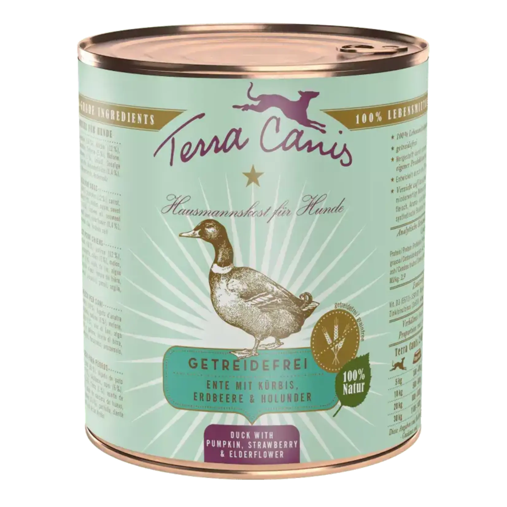 Terra Canis Terra Canis - Graanvrije Menu's - 800 gram Eend