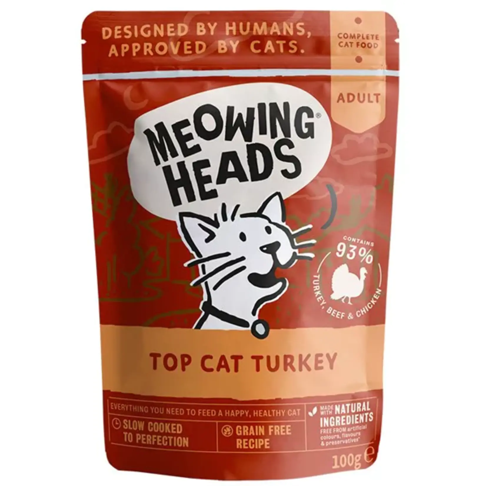 Meowing heads Meowing heads top cat turkey 100gr