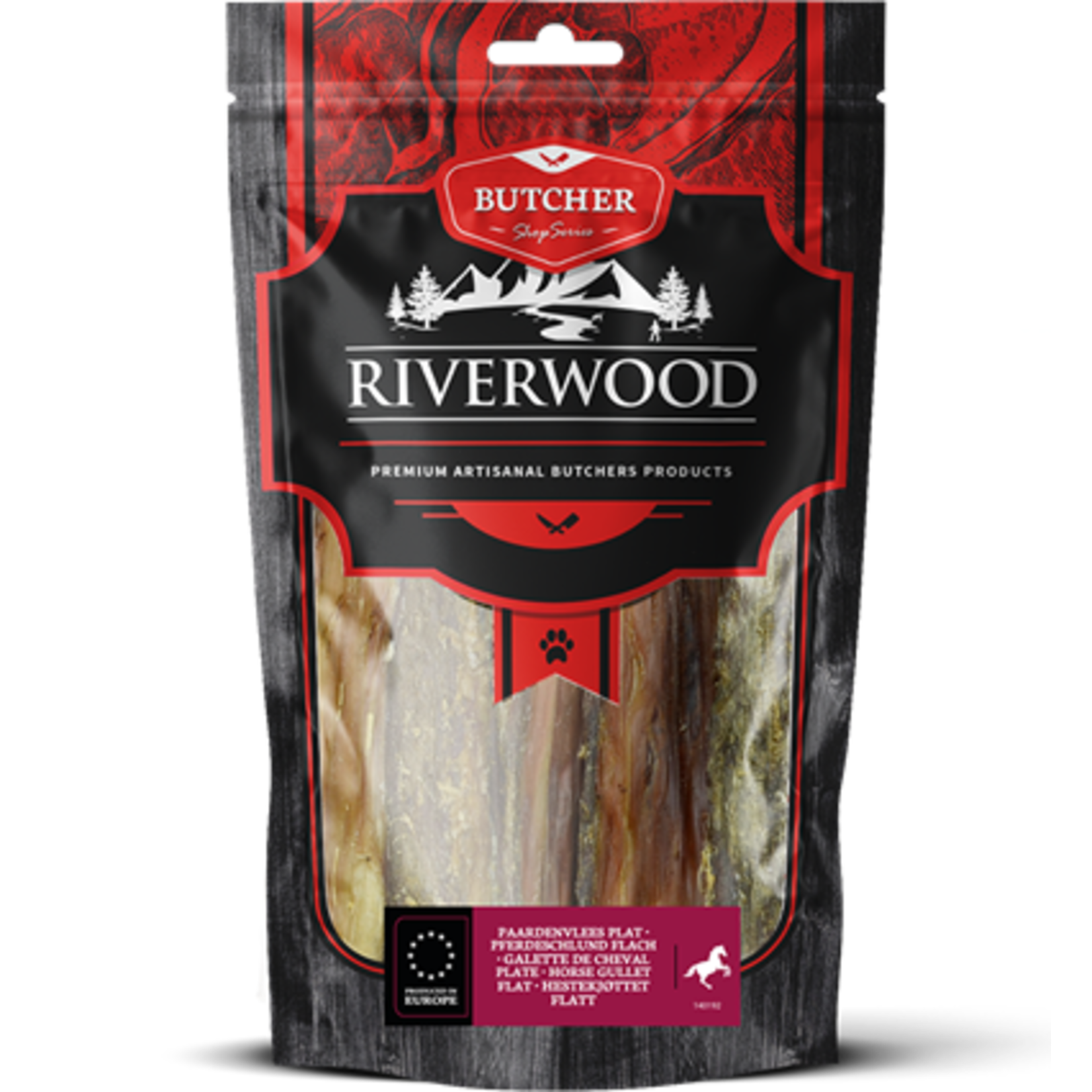 Riverwood Riverwood paardenvlees plat (jerky) 100gr