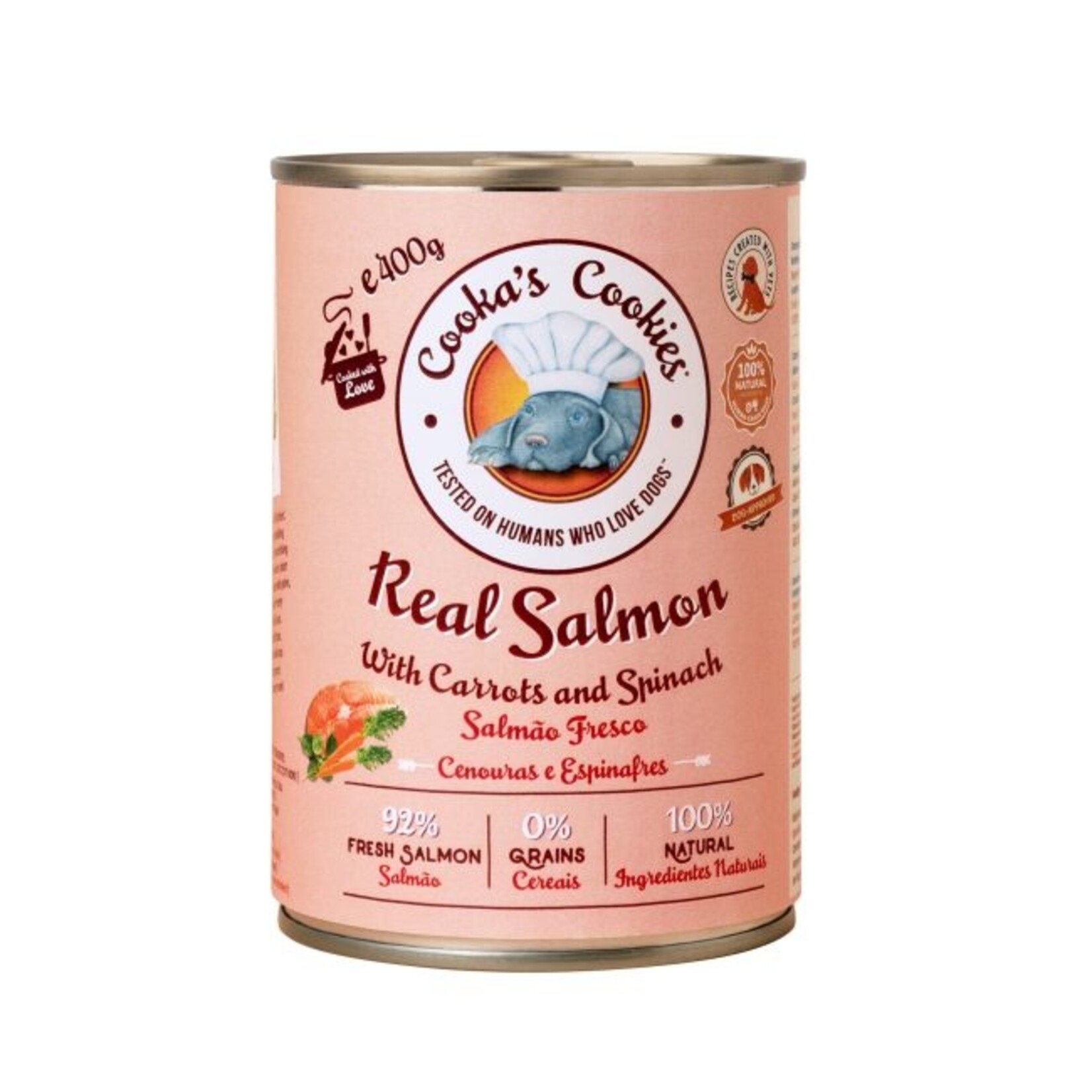 cooka's cookies Cooka's real salmon dogfood 400gr